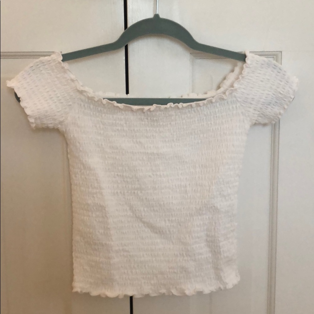 Hollister Crop Top Off the Shoulder